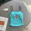 Camisola para Niña 2026 Verano Nuevo Estampado de Dibujos Animados Pequeño Ángel Camisola Color Sólido Camisola Corta Moderna