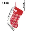 Hong Kong Amor Nuevas Decoraciones de Navidad Calcetines de Hilo Rojo y Blanco Reno Bolsas de Regalo Bolsas de Regalo para Niños Calcetines de Navidad Tejidos