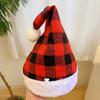 Chapéu de letra com pompom de pelo vermelho para mulheres outono e inverno Novo chapéu de lã espessado quente fofo chapéu para o frio moderno presente de Natal