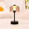 Luminária de Mesa Recarregável Retrô Luminária de Cabeceira para Quarto 2026 Luxo Leve Decoração de Alto Padrão Toque Vintage Atmosfera Luz Noturna