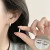 Pendientes de Clip Retro Estilo Hong Kong Dulces y Frescos para Mujer, de Moda y Versátiles, Alta Gama, No Requieren Perforación, Clips para Cartílago, Pendientes Personalizados de Nicho, Tendencia