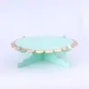 Soporte para Pastel de Estampado en Caliente de una Sola Capa al por Mayor del Fabricante, Suministros de Decoración para Fiestas de Cumpleaños Infantiles, Soporte Desechable para Postres y Snacks