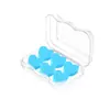 Paquete de 6 Tapones para los Oídos de Silicona Redondos de Barro para Dormir de Niños, A Prueba de Ruido y Reductores de Ruido, Impermeables para Nadar, Tapones para los Oídos de Silicona de Barro en Caja