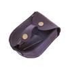 Bolsa de tirachinas para exteriores con bola de acero integrada, bolsa de cuero negro y marrón, duradera, sin deformación, estuche de cuero boutique, riñonera deportiva, juguete