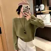 Suéter de punto trenzado a la moda de un solo hombro estilo perezoso para mujer, nuevo de otoño, holgado, adelgazante, versátil, con temperamento, top elegante