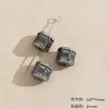 Prata Três Cores Oca Dupla Felicidade Alienígena Fio de Contas Pequeno para Vaso String Colar DIY Feito à Mão Contas Espaçadoras Acessório de Joia Materiais