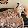 Manta estilo Ins para siesta, manta para aire acondicionado de oficina, manta de sofá, manta pequeña, manta de chal de terciopelo de leche engrosada de invierno