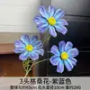 Diseño de Escena de Boda con Flores Artificiales Azules, Arreglo de Piso con Flores Falsas, Phalaenopsis, Tulipanes, Arreglo Floral Decorativo Suave