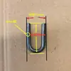 Gancho de Solda Anel em Forma de U de Ferro Sólido, Dobra de Barra de Ferro em Forma de Arco Semicircular, Gancho de Fivela em Forma de U, Dobra de Barra de Orelha de Levantamento