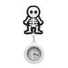 Reloj de Insignia Divertido Estilo Oscuro Ennegrecido para Hacer Tú Mismo para Doctores, Enfermeras y Estudiantes, Reloj de Pecho Retráctil Antiperdida