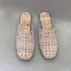 Sandalias de Diseñador de Nicho Estilo Coreano para Primavera y Otoño 2026, Zapatos Planos Calados de Punta Cerrada, Zuecos Transpirables de Punta Redonda