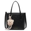 Bolso bandolera informal tipo cubo, portátil, de alta calidad, con patrón tejido, para mujer, ideal para el trabajo y el uso diario.