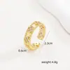 Anillo Retorcido Transfronterizo con Incrustaciones de Cobre y Circonio Oro Real Múltiples Capas Retorcidas Anillo Retorcido Personalizado de Alta Gama para Mujer Lujo Ligero Venta al por Mayor