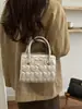 Bolso Pequeño Cuadrado de Color Sólido de Nicho para Mujer 2026 Bolso Cruzado de Cuero PU con Patrón de Diamantes Bolso de Hombro de Moda Tendencia para Mujer