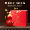 Gran Adorno con Forma de Calabaza con Esmalte y Cerámica Craquelada, un Regalo para Amigos, Líderes, Inauguración de Casa o Apertura de Negocio