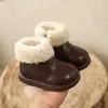 2026 Nuevos Zapatos de Algodón para Niños Botas de Nieve para Niñas Botines de Otoño con Felpa Adicional Botas Engrosadas Botas Cálidas de Algodón para Bebé