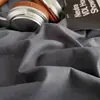 Nuevo Estilo Algodón Lavado Color Sólido Dos Tonos Estudiante Conjunto de Tres Piezas para el Inicio de la Temporada Escolar, Dormitorio Estudiantil Conjunto de Seis Piezas, Sábana Plana y Funda Nórdica de Color Liso