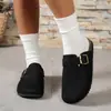 Nuevas Pantuflas Planas de Invierno 2025 para Mujer para Casa y Exteriores, Zapatos Birkenstock de Moda y Versátiles, Talla Grande Exclusiva Transfronteriza para Elegancia