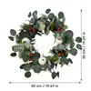 Jingjian Original Transfronterizo Amazon Otoño Guirnalda de Calabaza Blanca Decoración Artificial Colgante de Puerta Guirnalda de Acción de Gracias
