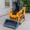 Cargador Compacto de Orugas HTL25 Cargador Compacto Pequeño de Orugas para Espacios Estrechos Cargador Compacto Multifuncional Mini