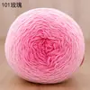 Bola de Magia Hada de la Nieve Nieve 5 Secciones Largas Color Degradado Teñido Hecho a Mano DIY 5 Hebras Algodón Leche Hilo de Ganchillo