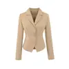 Blazer de Commuter Ol con Cintura Cruzada y Cierre de Tres Botones, Blazer Elegante y Sexy para Mujer para Primavera