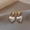 Brincos de Tassel de Pérola Estilo Francês com Pino de Prata 925 para Mulheres, Brincos de Botão com Temperamento de Luxo Leve, Novo Modelo 2026, Brincos de Alta Qualidade para Primavera e Verão