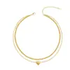 Tobillera Europea y Americana de Comercio Exterior con Corazón Hueco en Capas, Moda Individual Dulce Estilo Ins, Joyería para el Pie de Playa de Verano para Mujeres