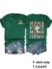 Camiseta de mujer MAMA de moda europea y americana con cuello redondo en stock, Amazon, en stock, manga corta suelta, comercio exterior, venta al por mayor, en stock