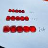 Ágata rojo oscuro natural forma de pagoda torre de azúcar gorda 4*4 5*5 6*6mm joyería con piedra