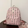 Mochila Fofa de Urso para o Dia a Dia Menina de Faculdade 2025 Nova Moda Mais Fácil de Combinar Mochila Tendência Mochila de Grande Capacidade Bolsa Escolar