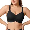 Amazon sujetador de gelatina sin costuras para mujer transfronterizo, sin varillas, escote en V profundo, push-up, cómodo, de soporte, lencería talla grande