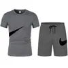 Conjunto de Dos Piezas para Hombre 2024: Camiseta y Shorts Transpirables Marca Run Fitness Uniforme de Baloncesto