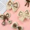 Nuevo Pasador de Flor de Perla de Encaje de Color Contrastante Café con Leche Retro Accesorios para el Cabello Accesorios Zapatos y Calcetines Accesorios de Ropa