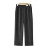 Pantalones rectos estilo mamá, nueva colección otoño 2026, estilo otoño-invierno, pantalones para mujeres de mediana edad y mayores de 50 años, cintura elástica, pantalones largos de corte holgado