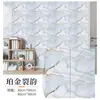 Adhesivos de Azulejo de Imitación Papel Tapiz Autoadhesivo Impermeable y a Prueba de Humedad Renovación de Pared de Baño Pegatinas Decorativas para Pared de Dormitorio Fondo Cálido