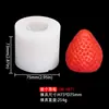 Molde de Silicona de Frutas Simuladas (Manzana, Plátano, Fresa, Mora), Decoración para Hornear Postres de Frutas 3D, Molde Squishy