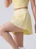 Falda de Yoga para Mujer, Línea A, Plisada, Anti-Exposición, Falda Corta con Forro Interior y Bolsillos, Secado Rápido, Transpirable, Práctica, para Bádminton