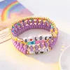 Pulsera Popular Transfronteriza de Arcilla Suave de Colores con Cuentas Chapadas en Cobre Dorado, Pulsera de Estrella, Conjunto de Pulseras Apilables de Cazador de Demonios