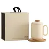 Taza de oficina, taza para separar té y agua para el hogar, taza de cerámica, vaso de agua para conferencias de hotel, regalo de empresa, personalizable con logo