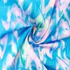 Estampado tie-dye graffiti salpicado poliéster algodón fino o tela impermeable accesorios hechos a mano DIY bolsa para sábana, 1Yc63974