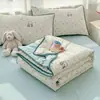Colcha de Verão Macia como Nuvem de Renda, Grau Materno e para Bebê, Algodão Puro, Respirável para o Verão, Núcleo de Colcha com Ar Condicionado, Lavável à Máquina, Colcha Fina para Presente