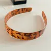 Faixa de Cabelo Estilo Coreano Garota Picante Estampa de Leopardo para Mulheres Borda Larga de Alta Qualidade com Dentes Prendedor de Cabelo Antiderrapante Acessório de Cabelo para Lavar o Rosto Maquiagem Prendedor de Cabelo