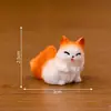 Paisagem em miniatura, decorações criativas e fofas de gatinhos, acessórios DIY, itens de saco surpresa, enfeites em miniatura para mesa e carro