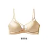 Tiancan 19 Seda Mumi Ropa Interior Femenina Pecho Pequeño Push-Up Verano Estilo Delgado Sin Aros Sexy Sujetador de Seda de Morera Sujetador