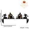 Halloween Adesivos de Parede de Cartão de Madeira Layout de Atmosfera de Festa Castelo de Bruxa Moldura de Porta de Madeira Adesivos de Canto de Porta e Janela Decorações