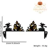 Decoração de Moldura de Porta de Madeira para Halloween Pingente Bruxa Caveira Canto da Porta Festival Fantasma Porta Janela de Casa Canto da Lareira Ornamento