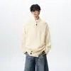 Suéter cárdigan de punto retro estilo Old Money para hombre, versátil suéter abrigo casual holgado para otoño, tejido de punto de estilo relajado