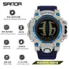 Sanda Temu Reloj Más Vendido Multifuncional Unisex Esfera Grande Reloj Deportivo Resistente al Agua Muñequera Pantalla Desplazable Reloj Electrónico