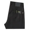 Calças Casuais de Modal de Verão Masculinas, Calças Longas de Sarja Importada de Alta Qualidade Cor Sólida, Calças Elásticas Confortáveis Finas Slim Fit de Perna Reta